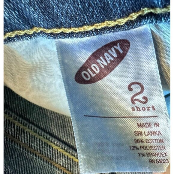 Old Navy The Flirt Bootcut Leg Jeans Women's 2 Short Blue Low Rise Medium Wash - Picture 4 of 12